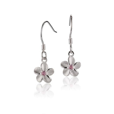 925 Silver Plumeria  Earrings