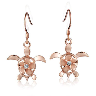 925 Silver Plumeria  Earrings