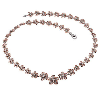 925 Silver Plumeria  Necklace