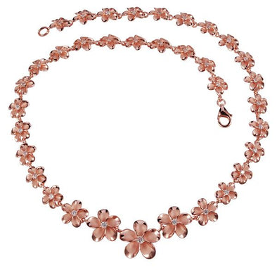 925 Silver Plumeria  Necklace