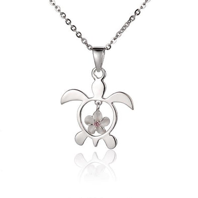 925 Silver Plumeria Pendant