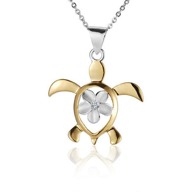 925 Silver Plumeria Pendant