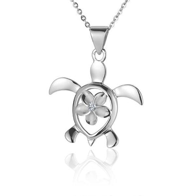 925 Silver Plumeria Pendant