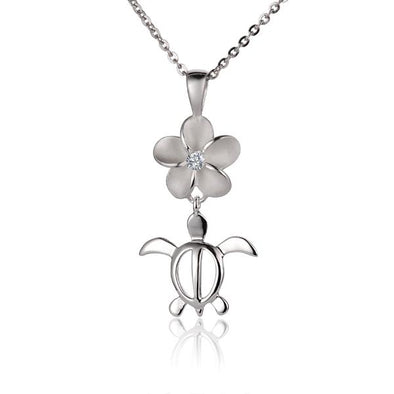 925 Silver Plumeria Pendant