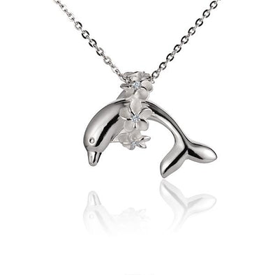 925 Silver Dolphin Lei Pendant