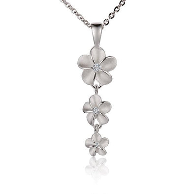 925 Silver Plumeria Pendant