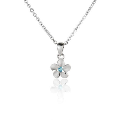 925 Silver Plumeria Pendant