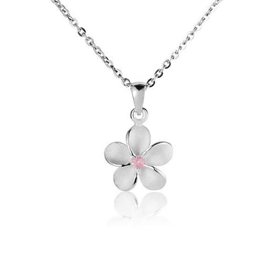 925 Silver Plumeria Pendant