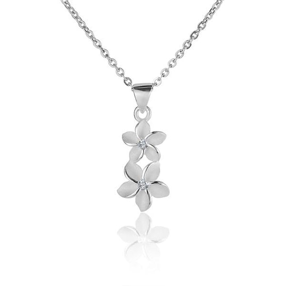 925 Silver Plumeria Pendant