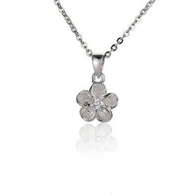 925 Silver Plumeria Pendant