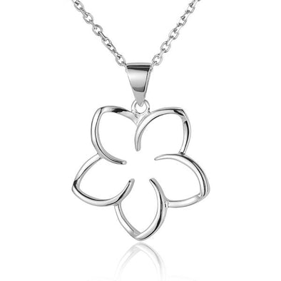 925 Silver Plumeria Pendant