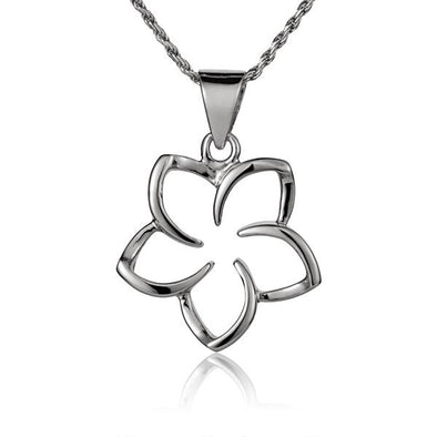 925 Silver Plumeria Pendant