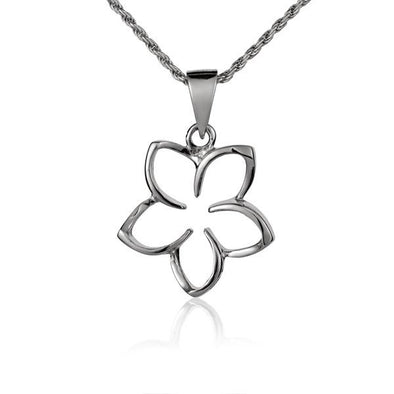 925 Silver Plumeria Pendant