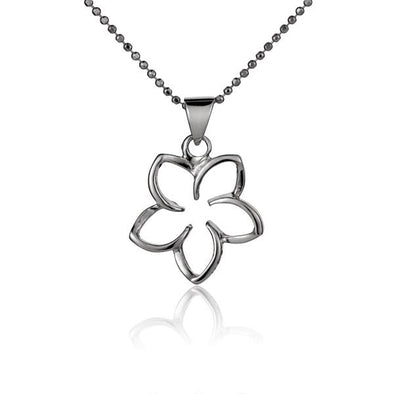 925 Silver Plumeria Pendant