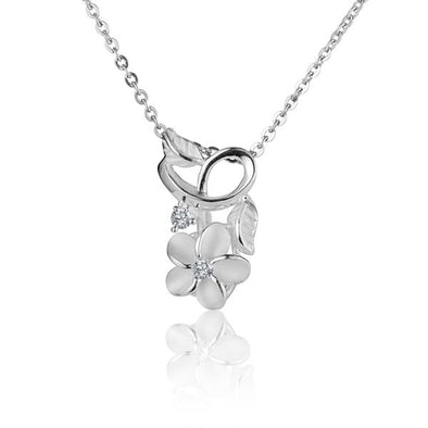 925 Silver Plumeria Pendant