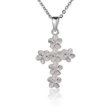 925 Silver Plumeria Pendant