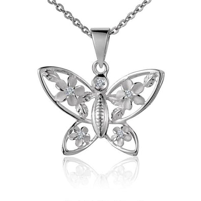 925 Silver Plumeria Pendant