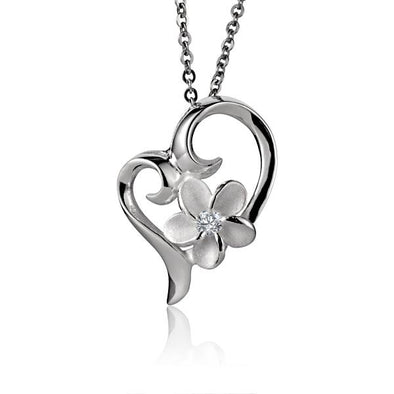 925 Silver Plumeria Pendant