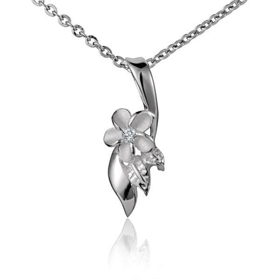 925 Silver Plumeria Pendant