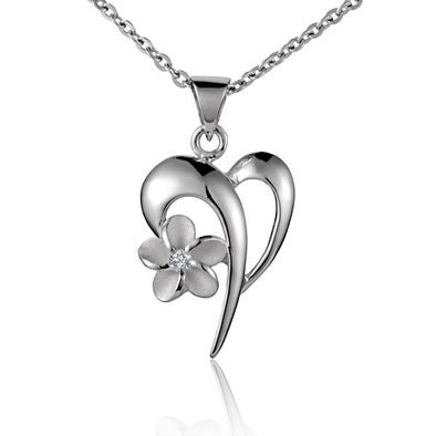 925 Silver Plumeria Pendant