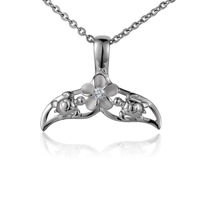 925 Silver Whale Tail Pendant