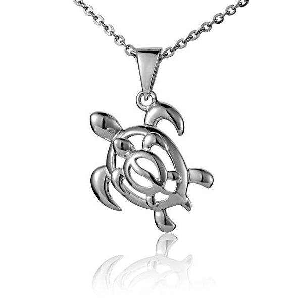 925 Silver Honu Pendant