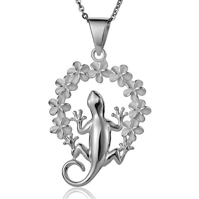 925 Silver Gecko Lei Pendant