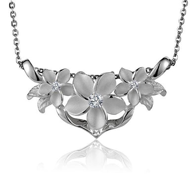 925 Silver Plumeria Pendant