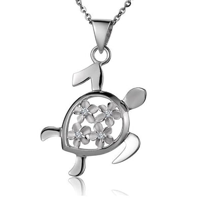 925 Silver Plumeria Pendant