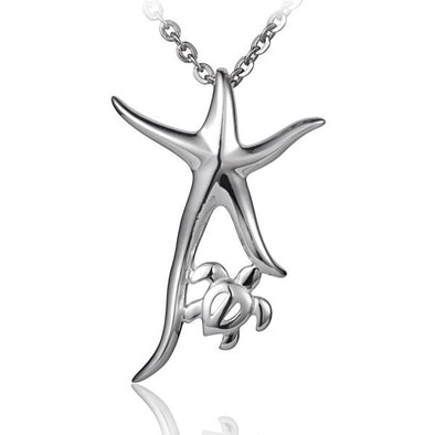 925 Silver Starfish Honu Pendant