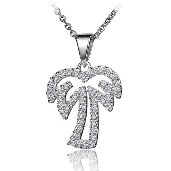 925 Silver Palm Tree Pendant