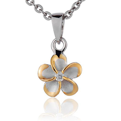 925 Silver Plumeria Pendant