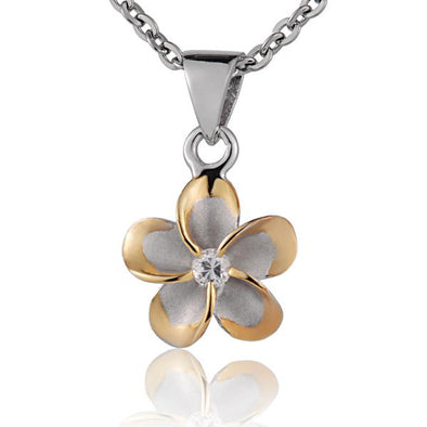 925 Silver Plumeria Pendant