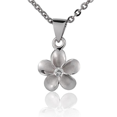 925 Silver Plumeria Pendant