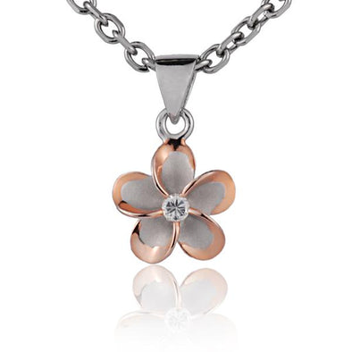 925 Silver Plumeria Pendant