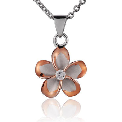 925 Silver Plumeria Pendant