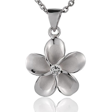 925 Silver Plumeria Pendant