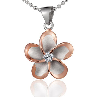 925 Silver Plumeria Pendant