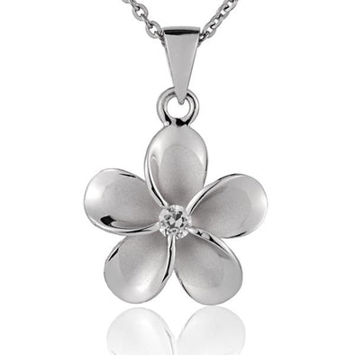 925 Silver Plumeria Pendant