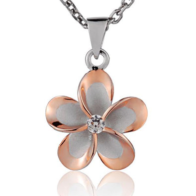 925 Silver Plumeria Pendant