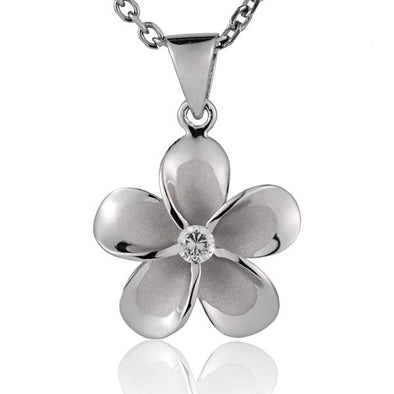 925 Silver Plumeria Pendant