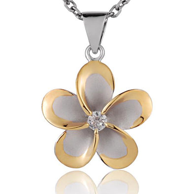 925 Silver Plumeria Pendant