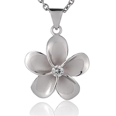 925 Silver Plumeria Pendant