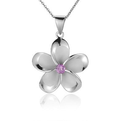 925 Silver Plumeria Pendant