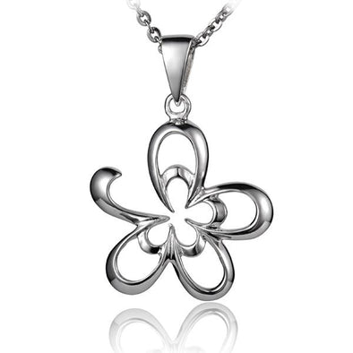 925 Silver Plumeria Pendant