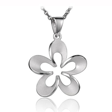 925 Silver Plumeria Pendant