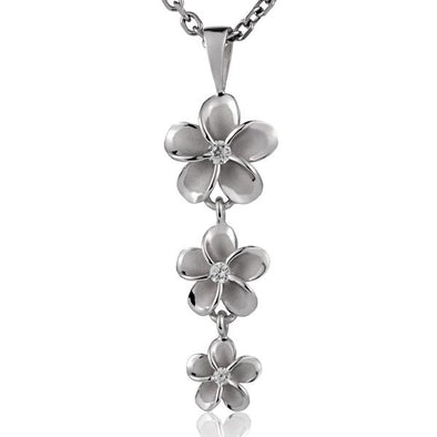 925 Silver Plumeria Pendant