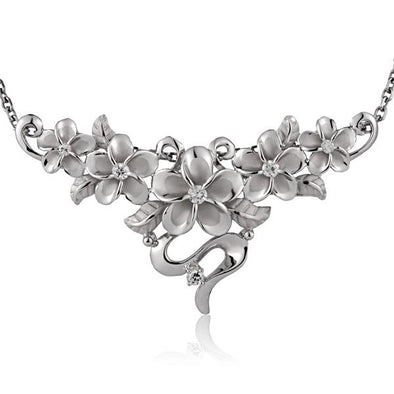 925 Silver Plumeria Pendant