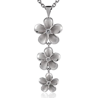 925 Silver Plumeria Pendant