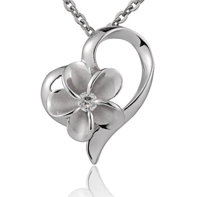 925 Silver Plumeria Pendant